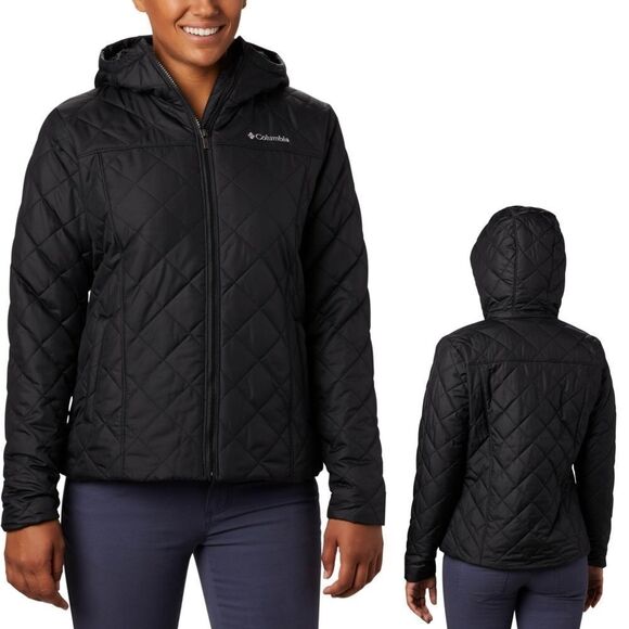 New! COLUMBIA Women's Copper Crest Hooded Black Jacket Fleece Lined Size XS - Picture 1 of 10